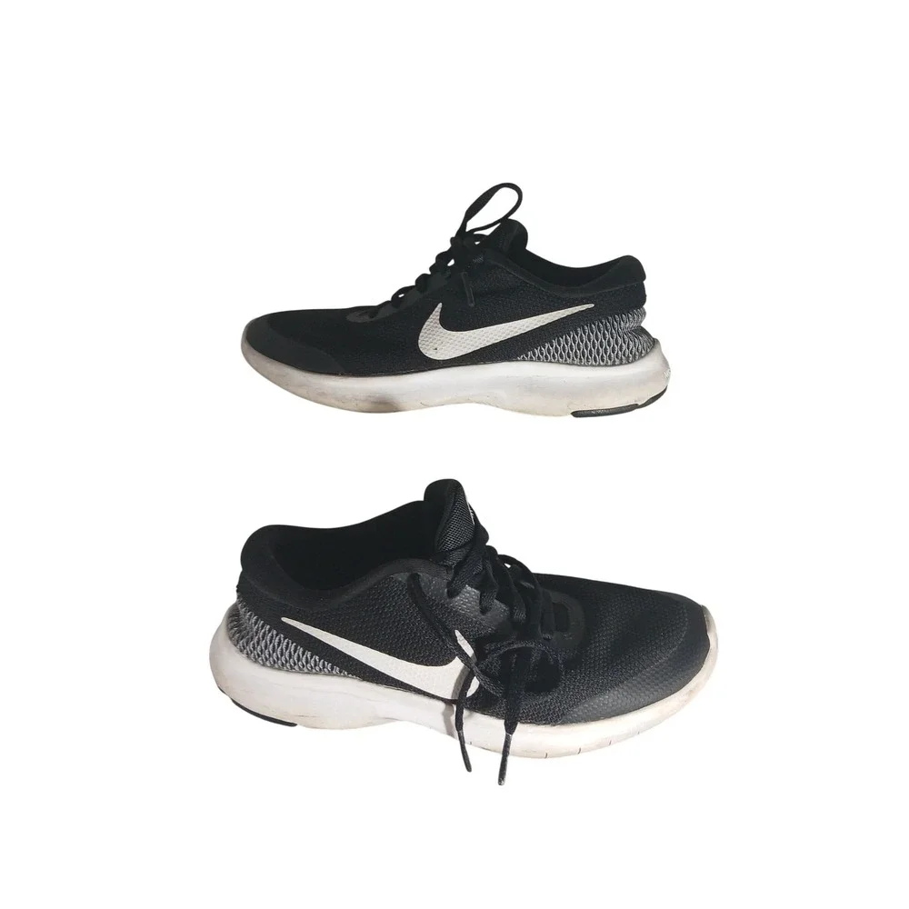 Nike Flex Experience RN 8 Black White Running Shoes Women's Size 6